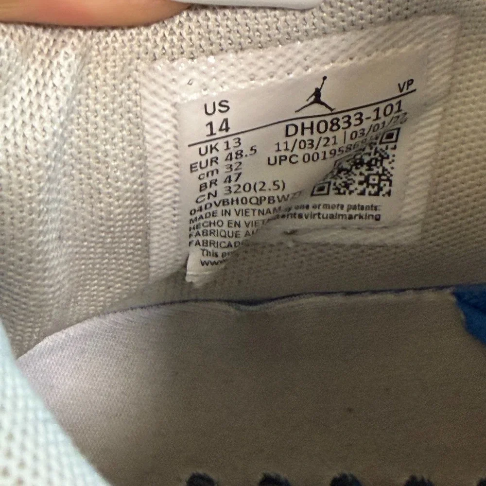 Size 14 Nike Air Jordan 36 Low Pure Money White Mens Running Shoes‎ DH0833-101